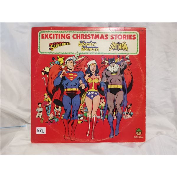 1977 Superhero Story LP Record