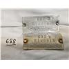 Image 1 : Two Old Case Tractor Serial Numbers with Eagle Logos