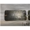 Image 2 : Two Old John Deere Serial Number Tags