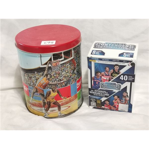 Coca Cola Sports Can and 2023-24 Panini NBA Cards