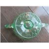 Image 7 : URANIUM GLASS TWO HANDLED SUGAR BOWL NO CHIPS OR CRACKS BEAUTIFUL GLOW