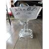 Image 1 : EAPG  1880’S PEDESTAL BASE, FLORAL DESIGN, FOOTED COMPOTE, NO CHIPS