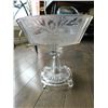 Image 2 : EAPG  1880’S PEDESTAL BASE, FLORAL DESIGN, FOOTED COMPOTE, NO CHIPS