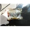 Image 4 : LUCITE NAPKIN HOLDER, WITH DRIED FLOWERS