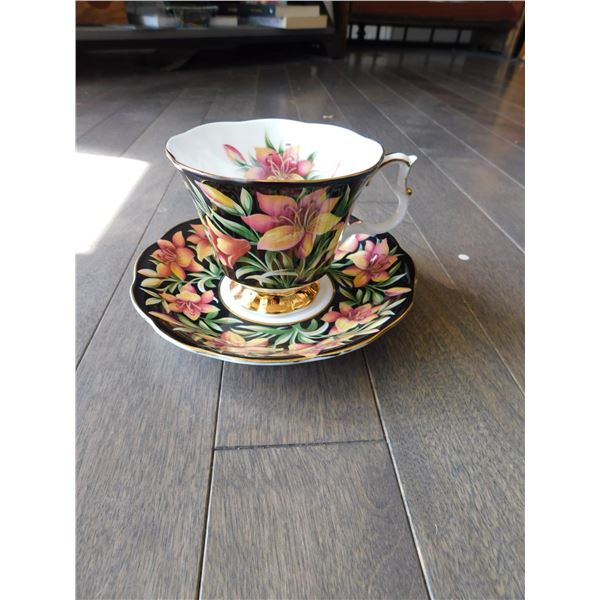 ROYAL ALBERT PROVINCIAL FLOWER, PRARIE LILY, CUP AND SAUCER