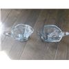 Image 3 : ART DECO, FLORAL ETCHED GLASS, CREAM AND SUGAR