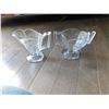 Image 4 : ART DECO, FLORAL ETCHED GLASS, CREAM AND SUGAR
