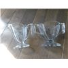Image 5 : ART DECO, FLORAL ETCHED GLASS, CREAM AND SUGAR