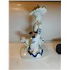 Image 6 : LADY WALKING DOG, PORCELAIN FIGURINE, GERMAN NORITAKE