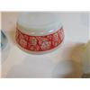 Image 5 : VINTAGE FIREKING AND TERMO-RAY DISHES, ONE WITH TULIPS