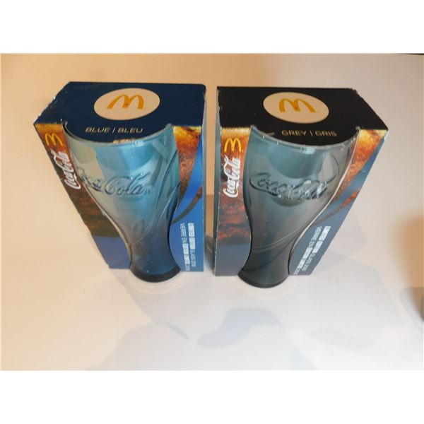 2-MCDONALDS 2018 COCA A COLA GLASSES NIB