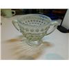 Image 2 : ANCHOR HOCKING MOON STONE HOBNAIL TWO HANDLED SUGAR BOWL