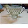 Image 3 : ANCHOR HOCKING MOON STONE HOBNAIL TWO HANDLED SUGAR BOWL