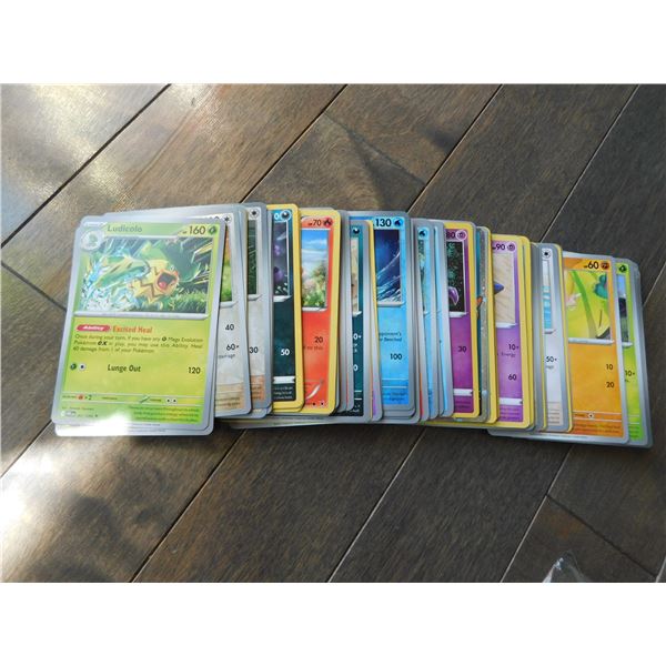 STACK OF POKEMON CARDS