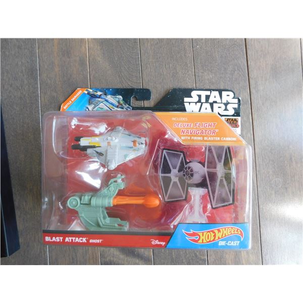STAR WARS, HOT WHEELS, BLAST ATTACK GHOST VS TIE FIGHTER, NIB