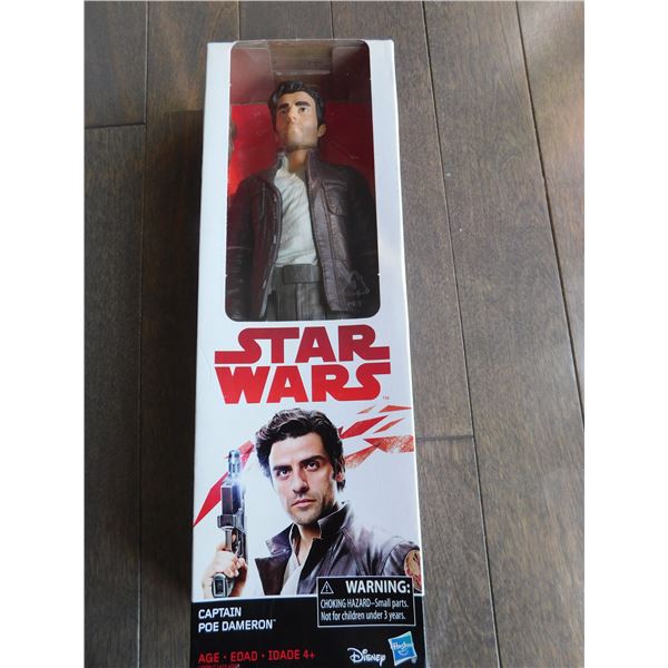 STAR WARS, CAPTAIN POE DAMERON ACTION FIGURE, NIB