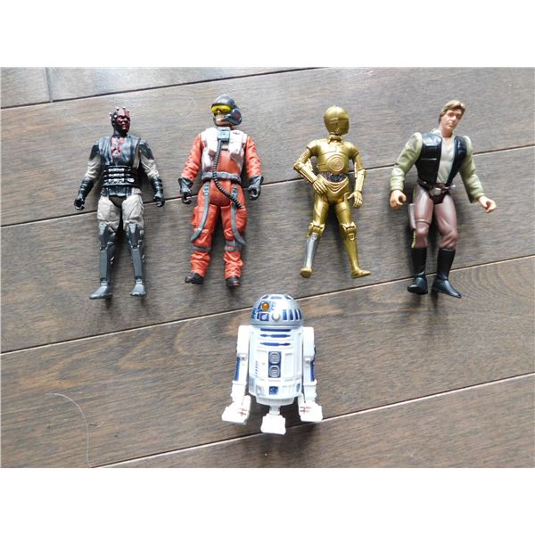 5-VINTAGE STAR WARS ACTION FIGURES, LOOSE