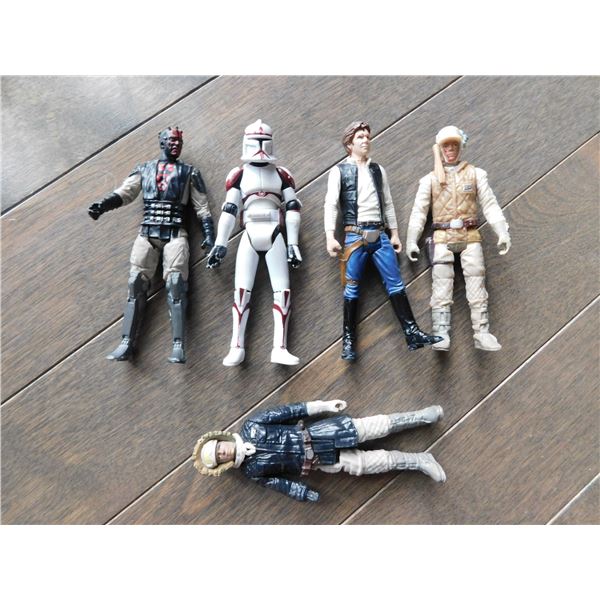5-VINTAGE STAR WARS ACTION FIGURES, LOOSE