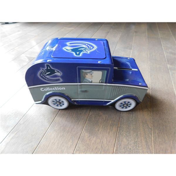 VANCOUVER CANUCKS METAL COINBANK