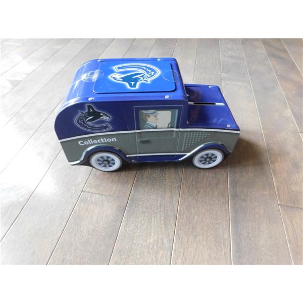 VANCOUVER CANUCKS METAL COINBANK
