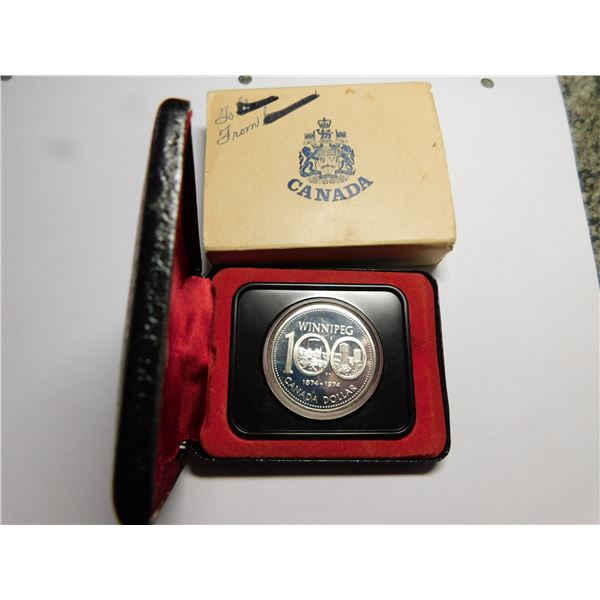 1974 SILVER, SILVER DOLLAR IN CASE, 0.375OZ GSW IN SILVER