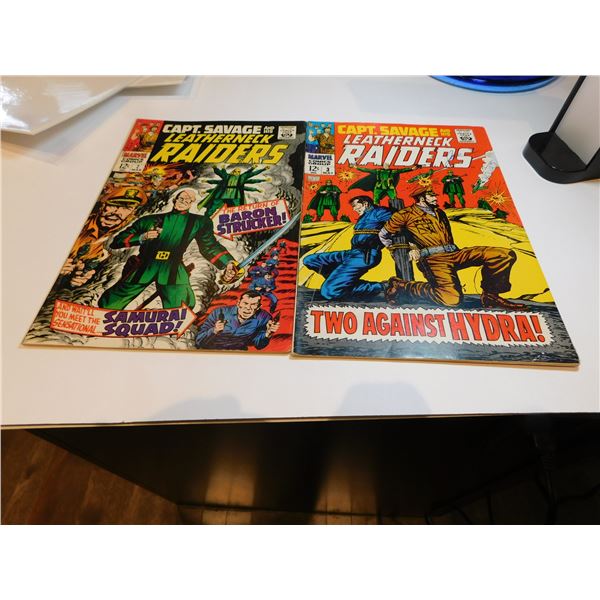 CAPT. SAVAGE #2 AND #3 12 CENT COMICS