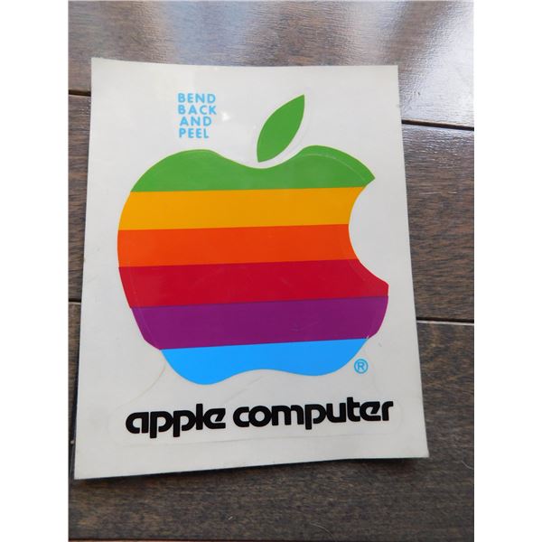 VINTAGE APPLE COMPUTER STICKER/DECAL