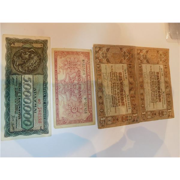 4 WAR ERA BANK NOTES