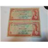 Image 1 : 2 EAST CARRIBEAN CURRENCY AUTHORITY BANK NOTES