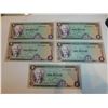 Image 1 : 5 JAMAICAN BANK NOTES UNC