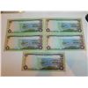 Image 3 : 5 JAMAICAN BANK NOTES UNC