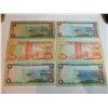 Image 2 : 6 JAMAICAN BANK NOTES