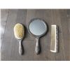 Image 1 : VINTAGE SILVER TONE VANITY SET