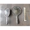 Image 2 : VINTAGE SILVER TONE VANITY SET