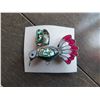 Image 1 : MOTHER OF PEARL HUMMINGBIRD BROACH
