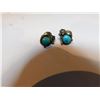 Image 1 : SILVER AND TURQUOISE EARINGS