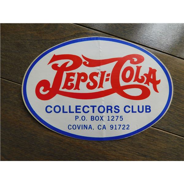 VINTAGE PEPSI-COLA COLLECTORS CLUB STICKER DOUBLE DOT