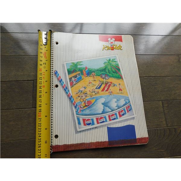 VINTAGE PEPSI NOTEBOOK 10 ¾ “TALL
