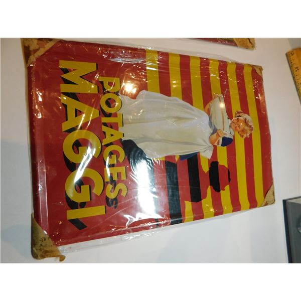 SEALED POTAGES MAGGI TIN SIGN