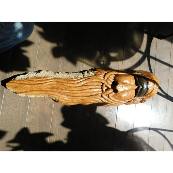 CARVED NORSE GOD, SIGNED