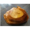 Image 3 : SIGNED CARVED WOOD BOWL 1976