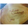 Image 6 : SIGNED CARVED WOOD BOWL 1976