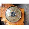 Image 4 : WOOD SLAB CLOCK WITH BAROMETER