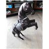 Image 4 : LEATHER REARING HORSE, ANTIQUE