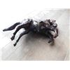 Image 6 : LEATHER REARING HORSE, ANTIQUE
