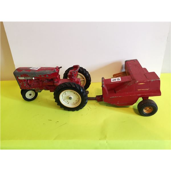 International Toy Tractor & New Holland Baler