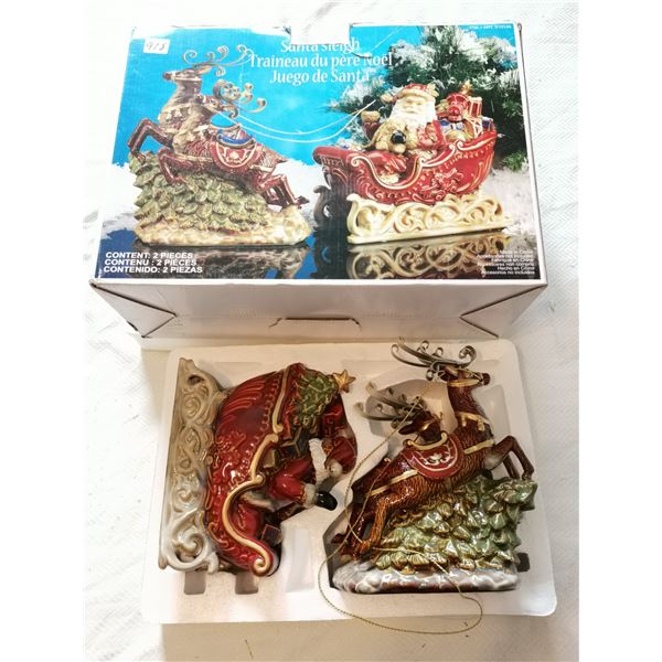 Santa Sleigh X-Mas Décor in Box