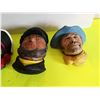 Image 3 : (4) Chalk-Head Figurines
