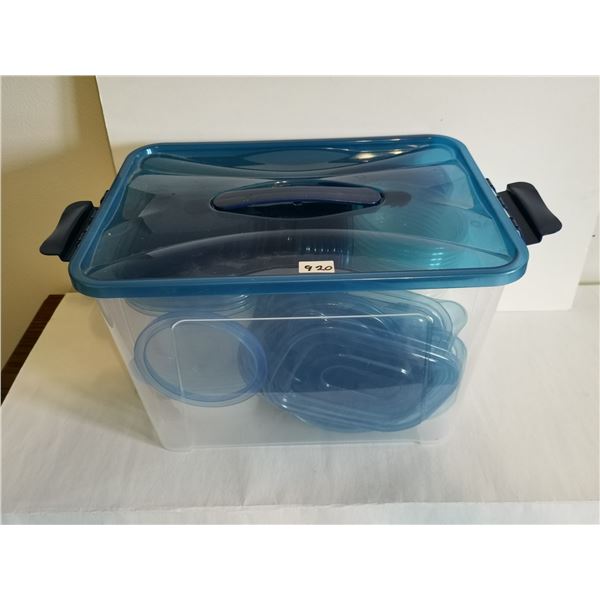 Lot of Plastic Storage Containers
