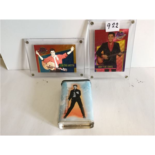 (2) Elvis Cards, Elvis Collector’s Tin